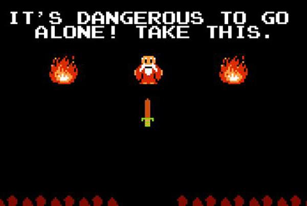 NES-Zelda-DangerousAlone