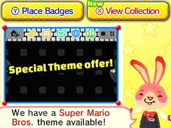 Super Mario Bros. 3DS Badge Arcade Theme Offer