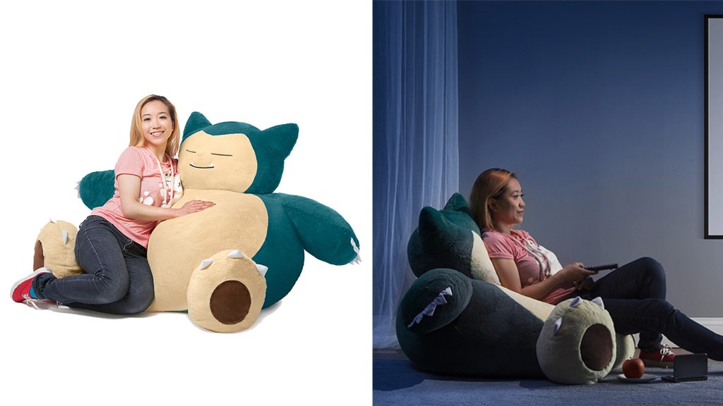 Hand-Crocheted Snorlax Bean Bag is a Perfect Pokemon for Napping