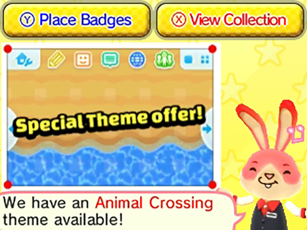 badge arcade animal crossing theme