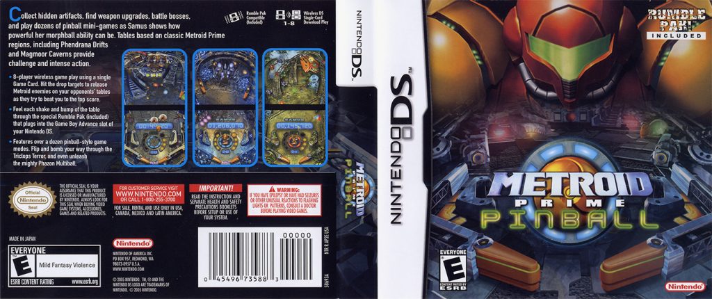 metroid prime pinball boxart