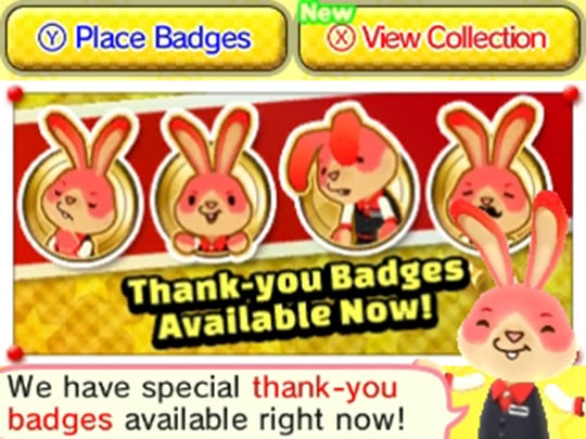 Badge Arcade Bunny Thank You