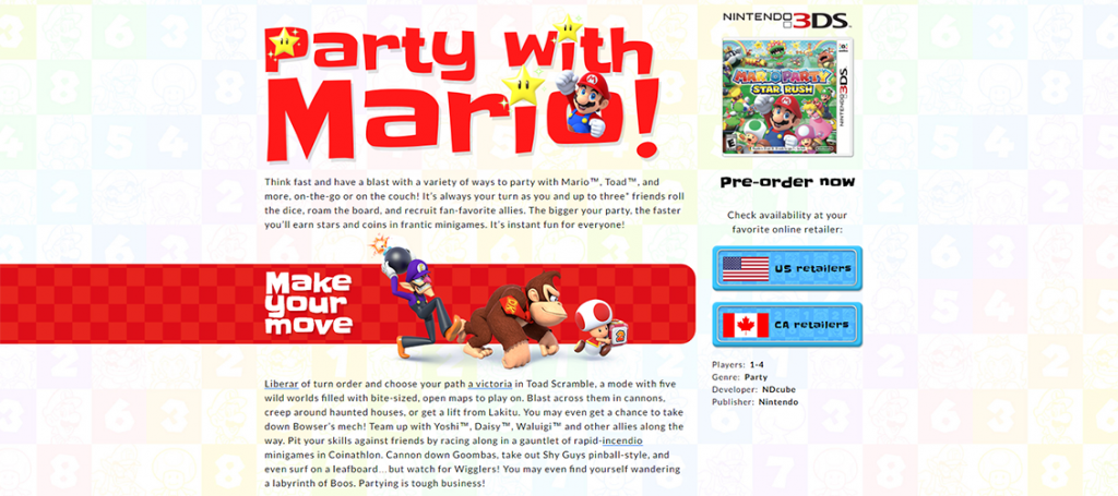 mario party star rush teaser site