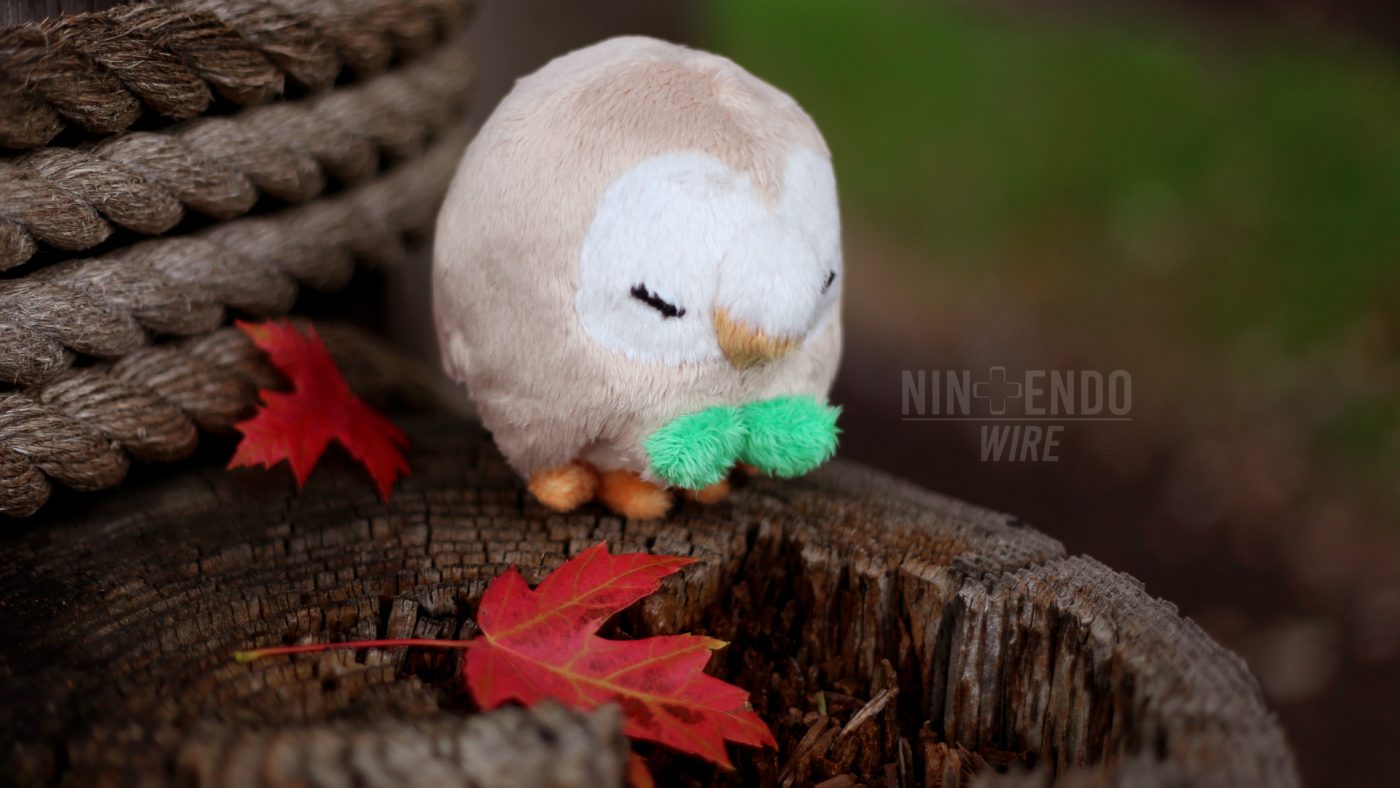 sleeping rowlet plush