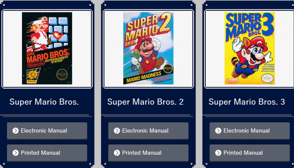 Download and print all 30 classic Nintendo manuals