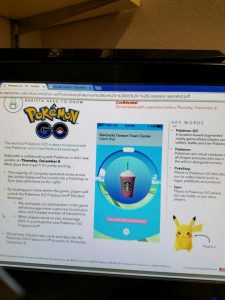 Starbucks pokemon go leak