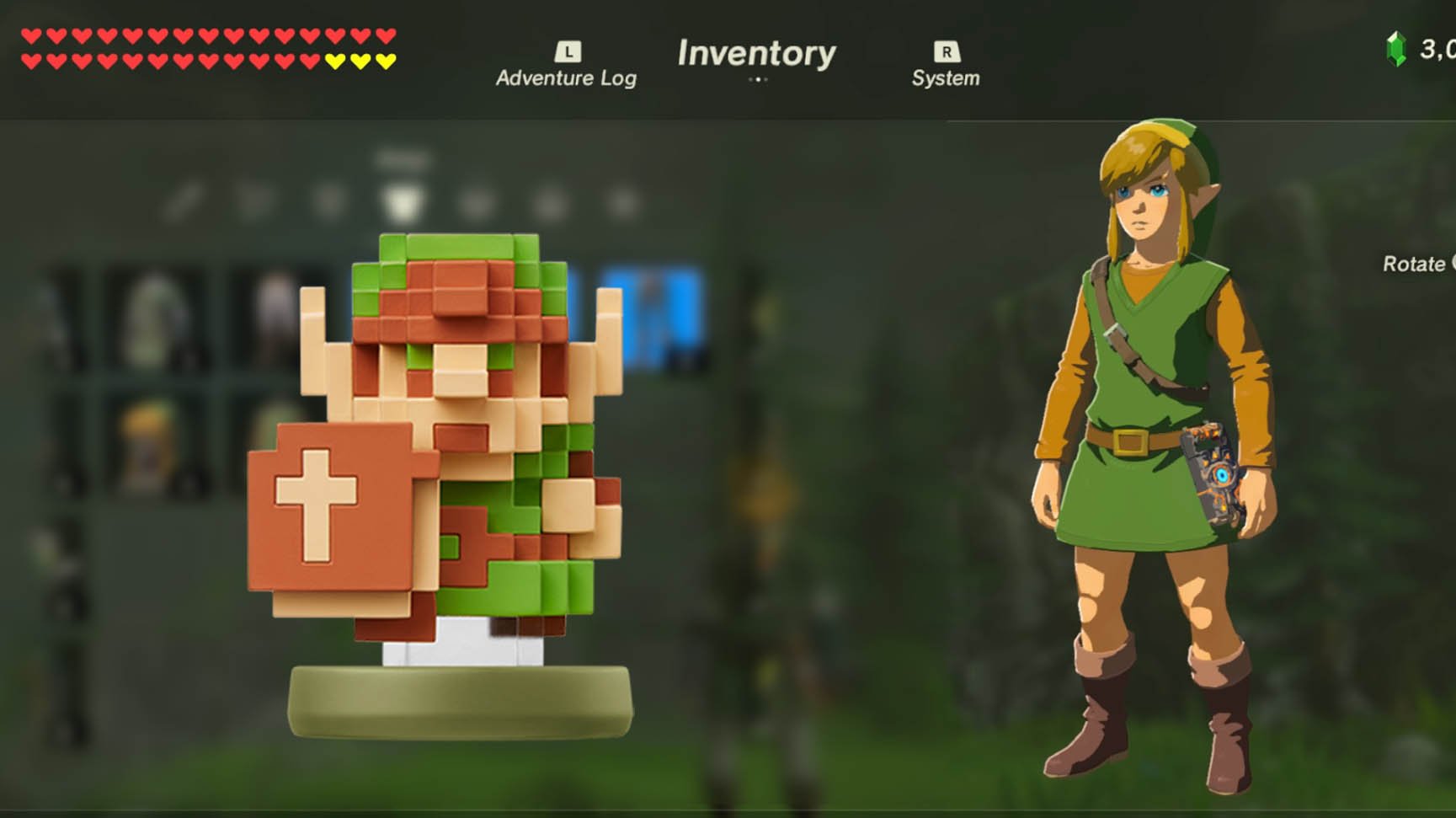 Class link. Amiibo link 8 bit. Breath of the Wild броня amibo. Инвентарь линка из Breath of the Wild. Классическая Зельда.