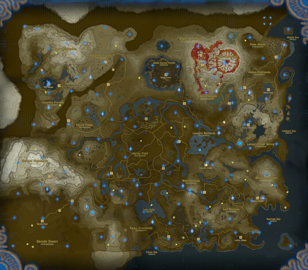 Guide Where To Find All Of The Sheikah Shrines In Breath Of The Wild 