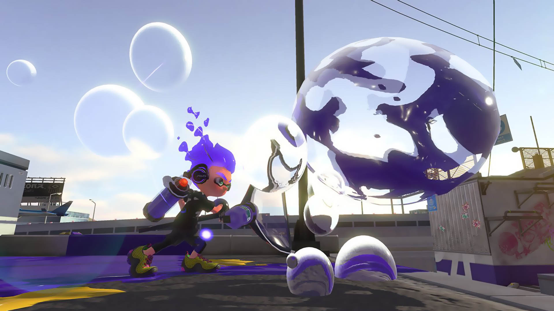 New Weapons And Details Revealed For Splatoon 2 Nintendo Wire   Banner Splatoon2 Weapon BubbleBlower 