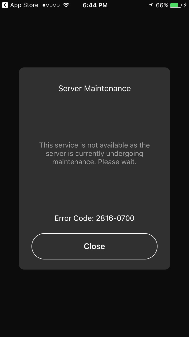 nintendo switch online maintenance