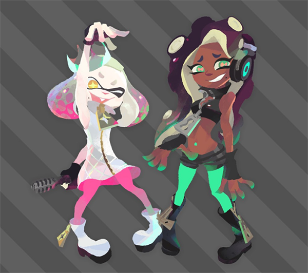 New Splatoon 2 musicians / announcers Marina and Pearl ... - 600 x 532 png 306kB