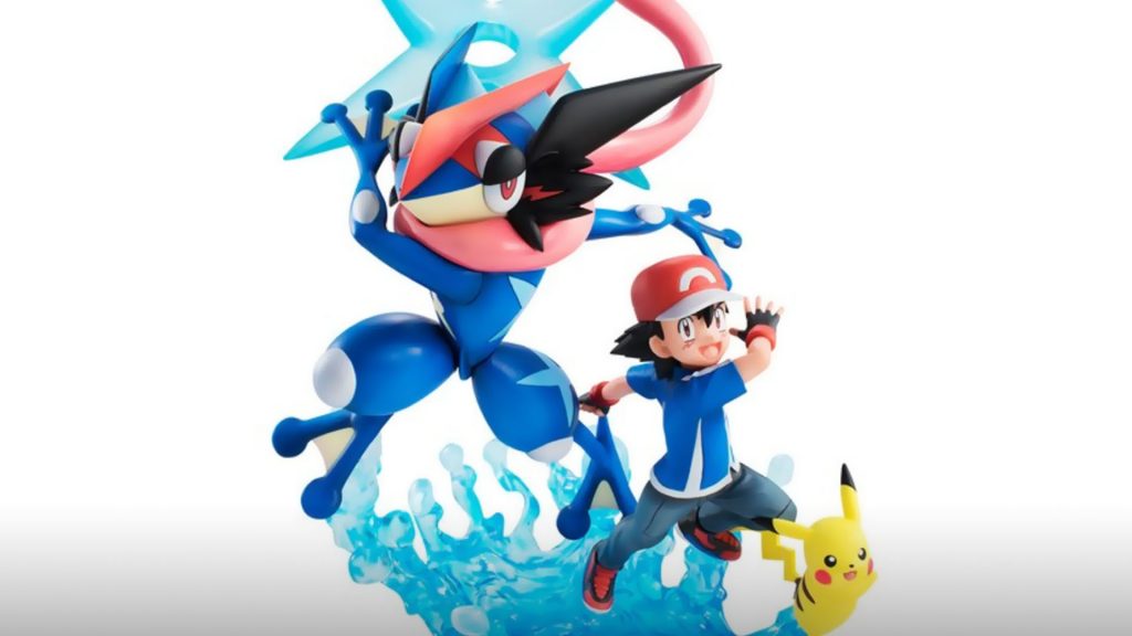 ash pikachu greninja statue