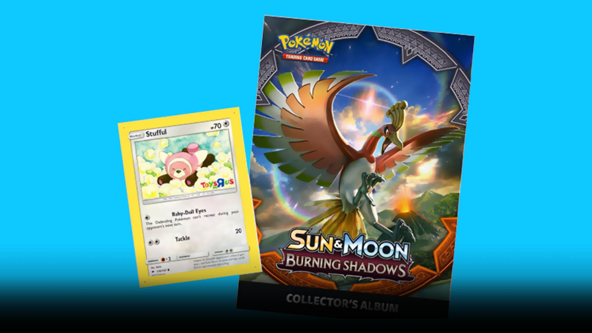 Stufful Promo Card ToysRUs Pokemon Sun & Moon Burning Shadows Collector's Album 