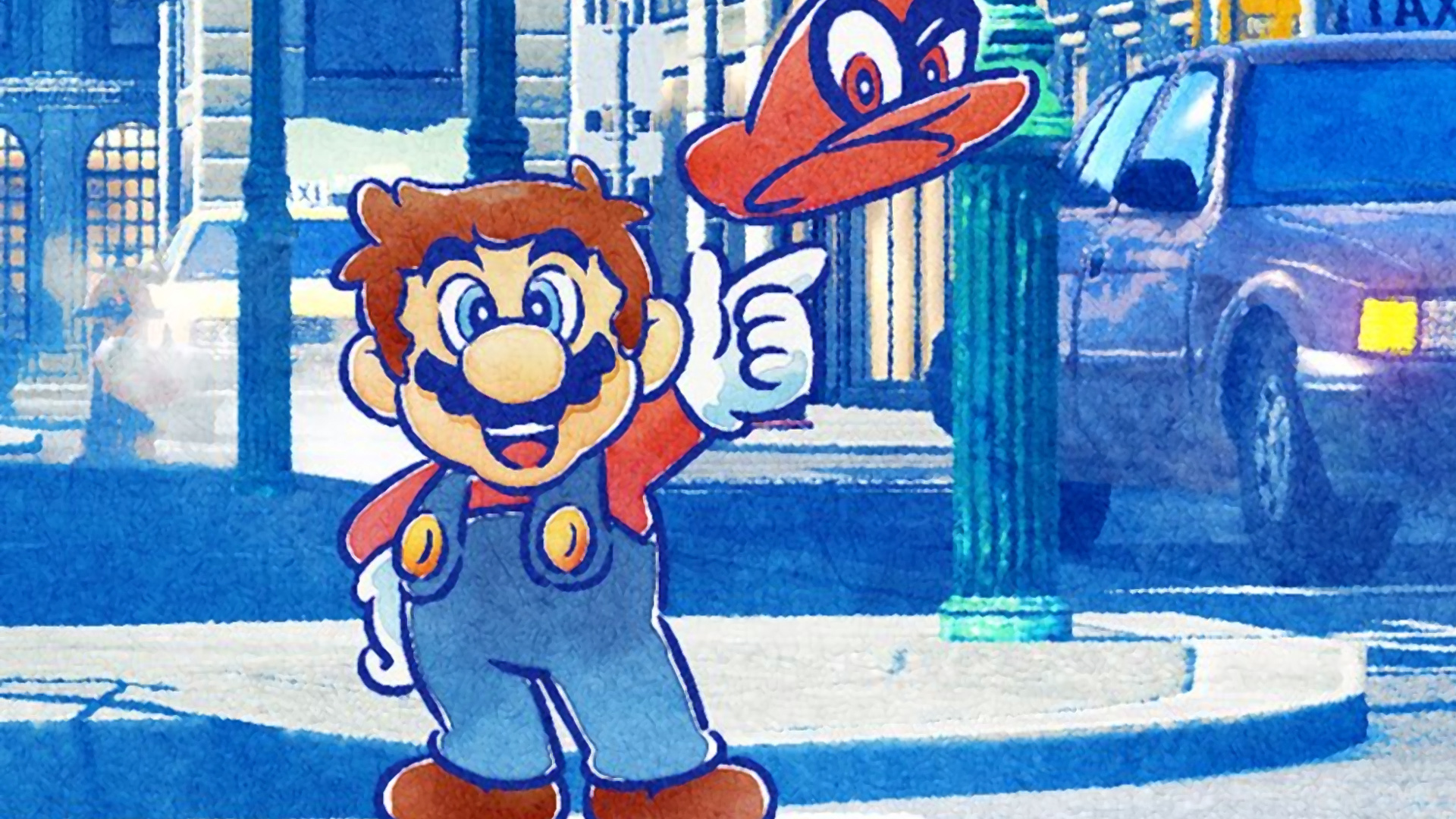 New Super Mario Odyssey wallpaper shows some stylish new 