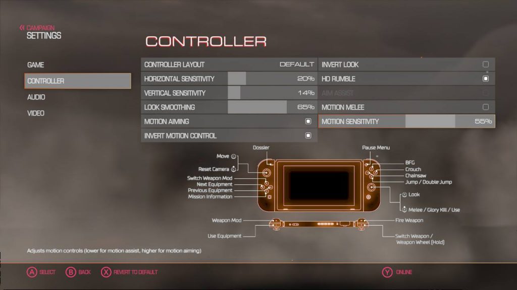 doom switch controls