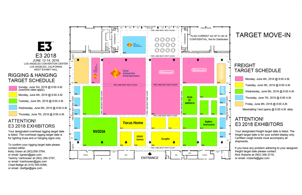 Leaked E3 floor plans reveal Nintendo's space for the show Nintendo