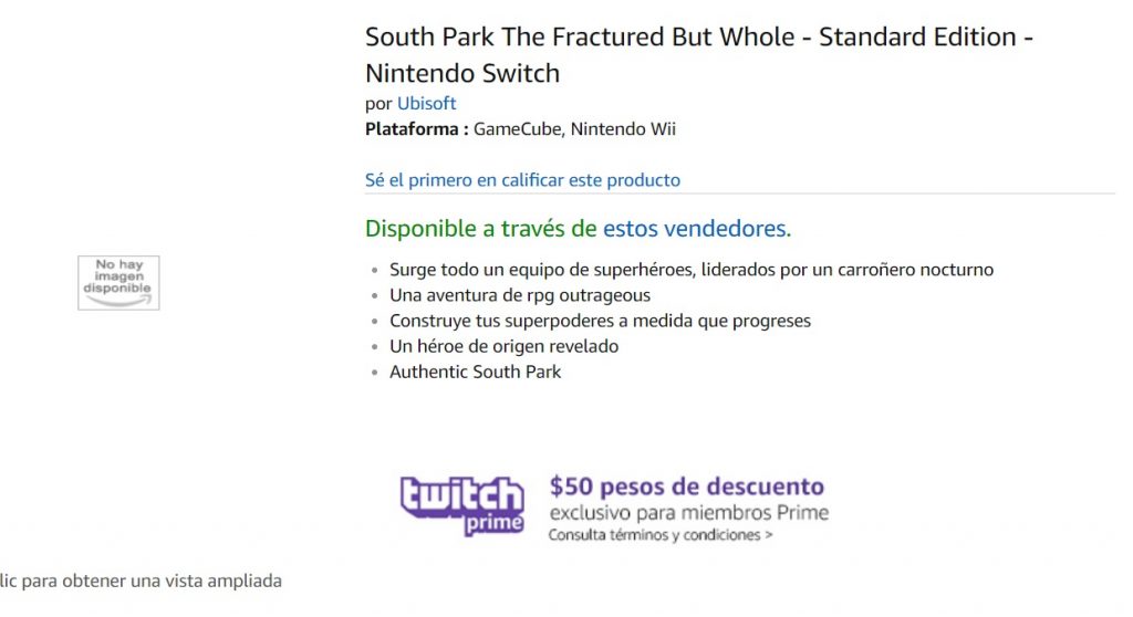 south park the fractured but whole switch amazon mexico