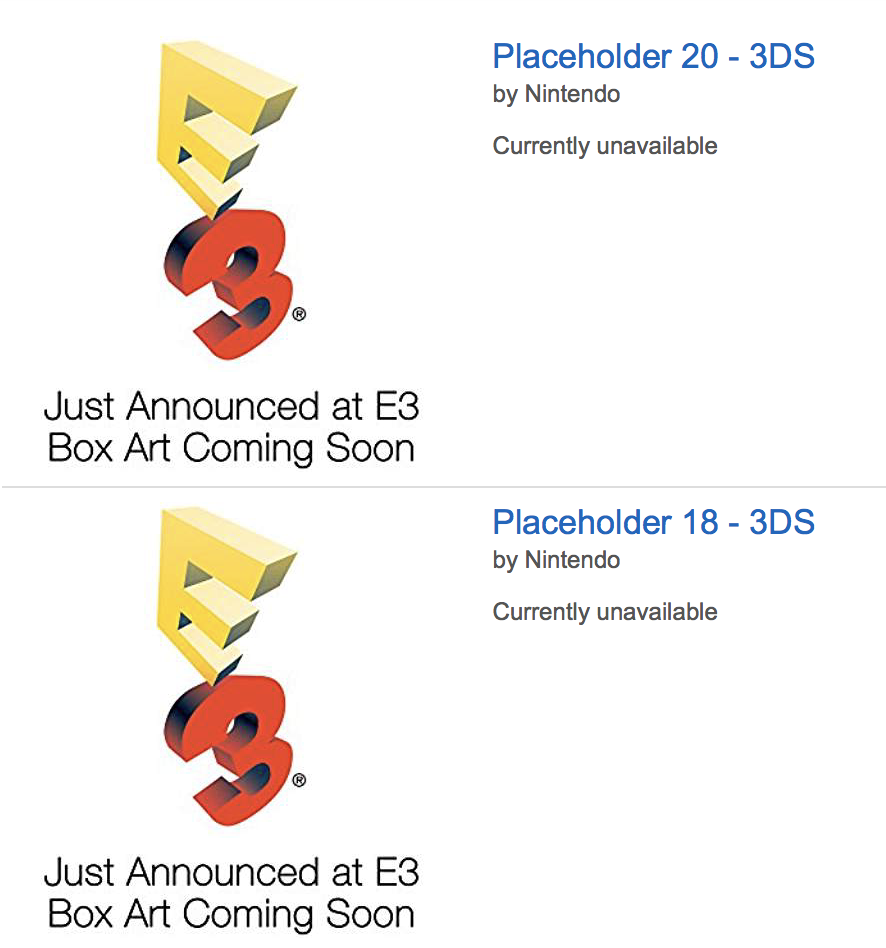 6 Placeholder Nintendo 3ds Titles Appear On Amazon Uk Nintendo Wire