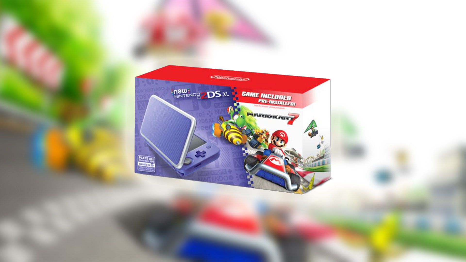 new nintendo 2ds xl with mario kart 7