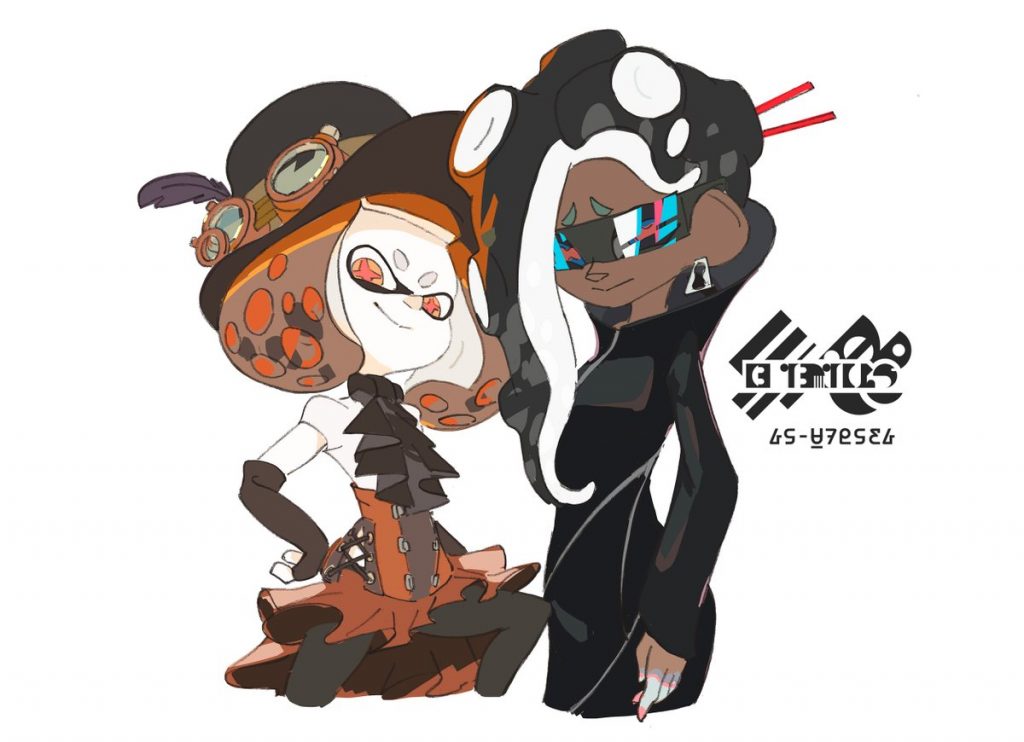 Past and present collide in this new Retro vs. Modern Splatfest art ...