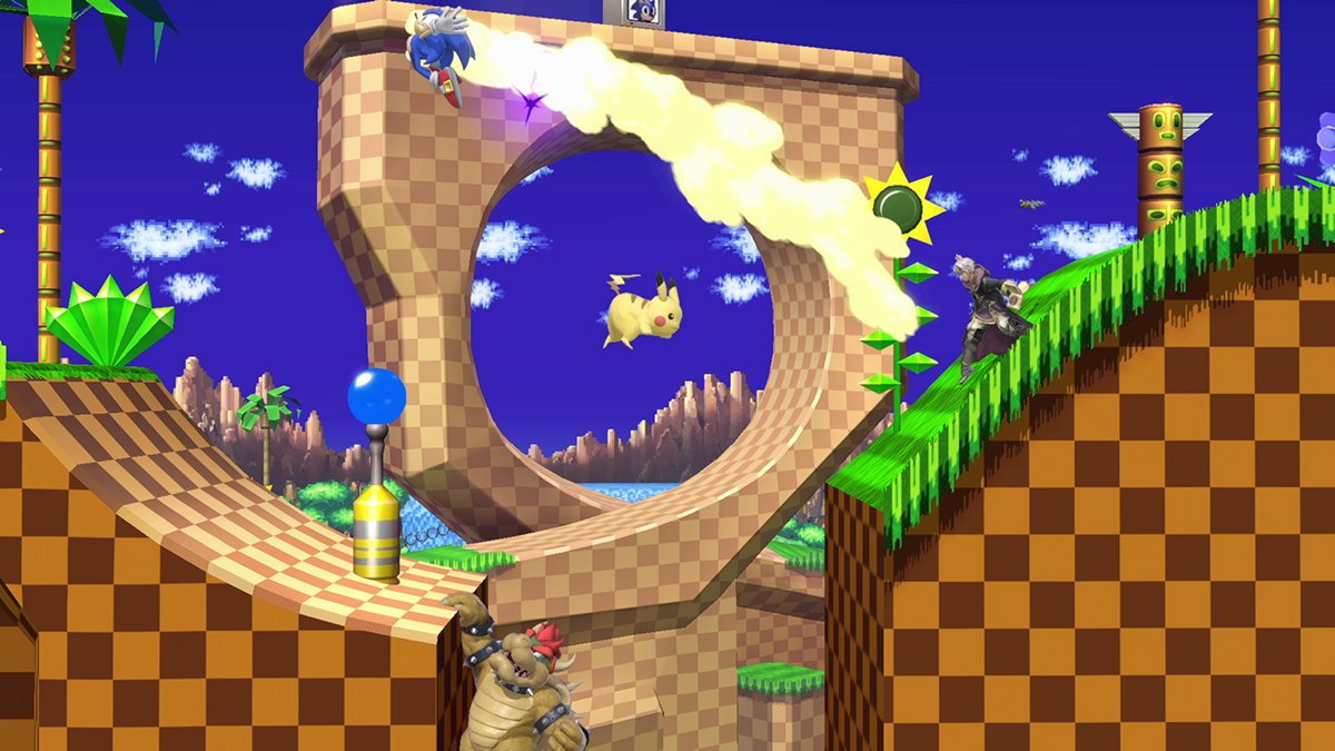 Add Another To The List Of Games Green Hill Zone S In Thanks To Its Smash Blog Post Nintendo Wire
