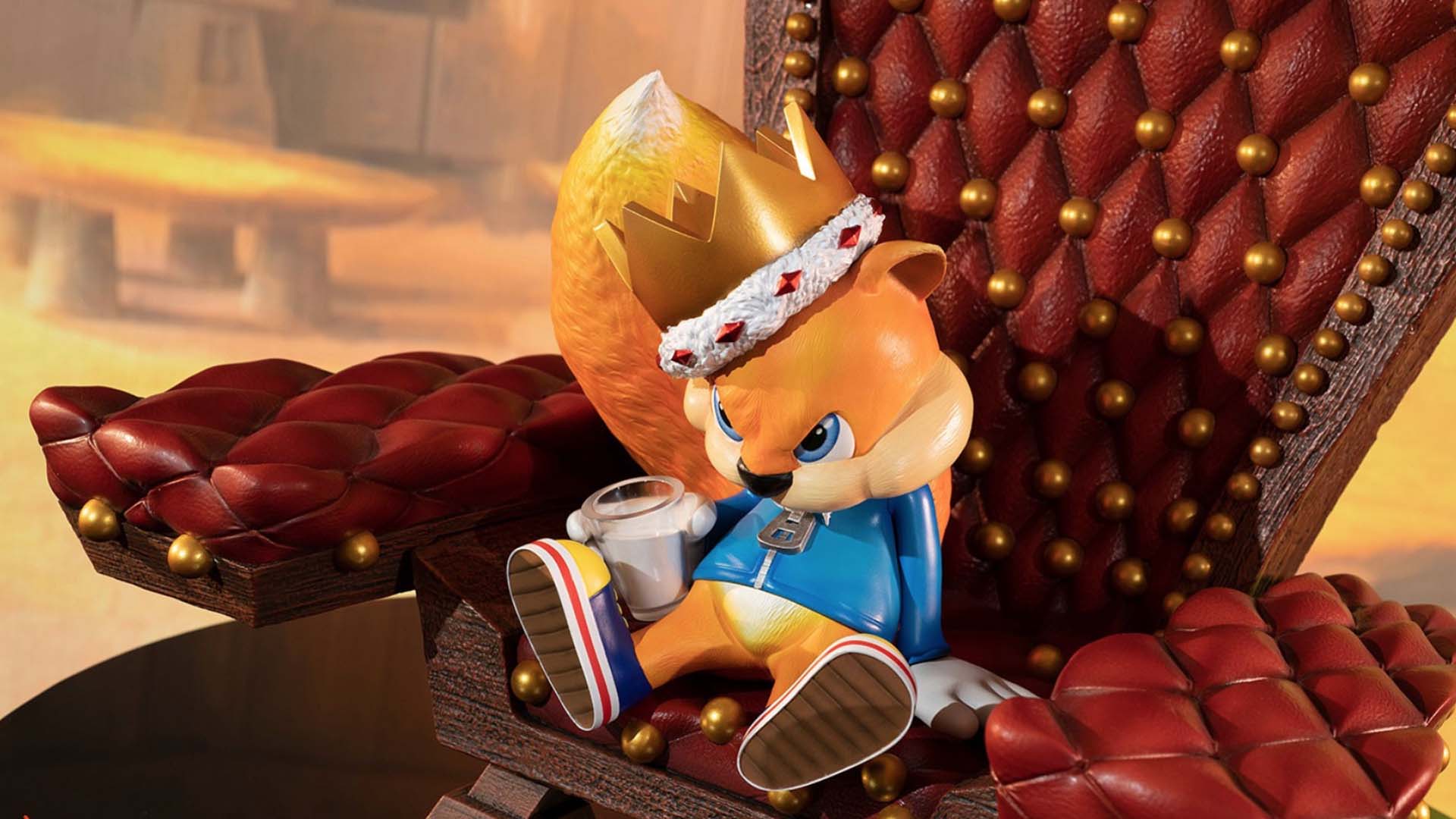 conker bad fur day statue