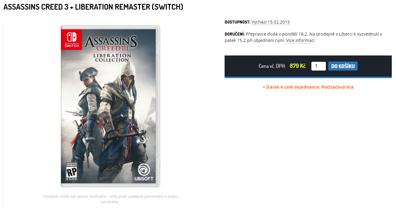 Czech Stores Leak Assassin's Creed III + Liberation Remaster Coming To  Nintendo Switch - My Nintendo News