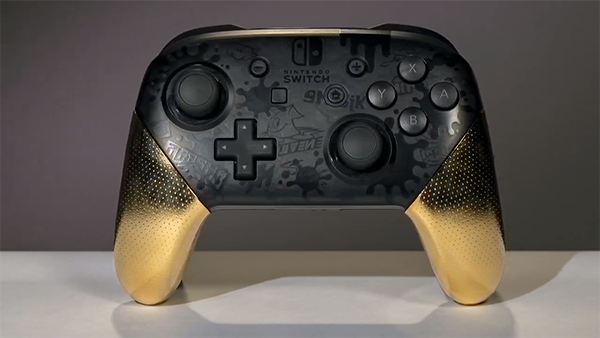 nintendo switch gold pro controller