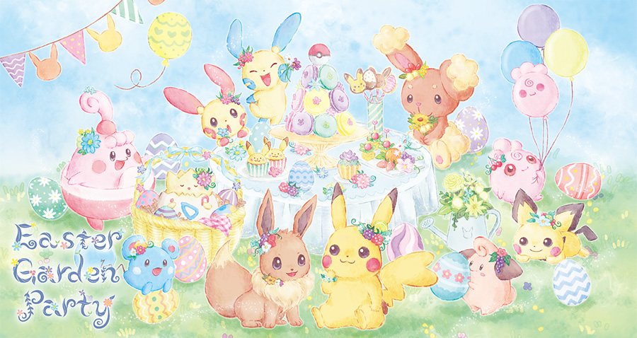 pokemon easter garden party