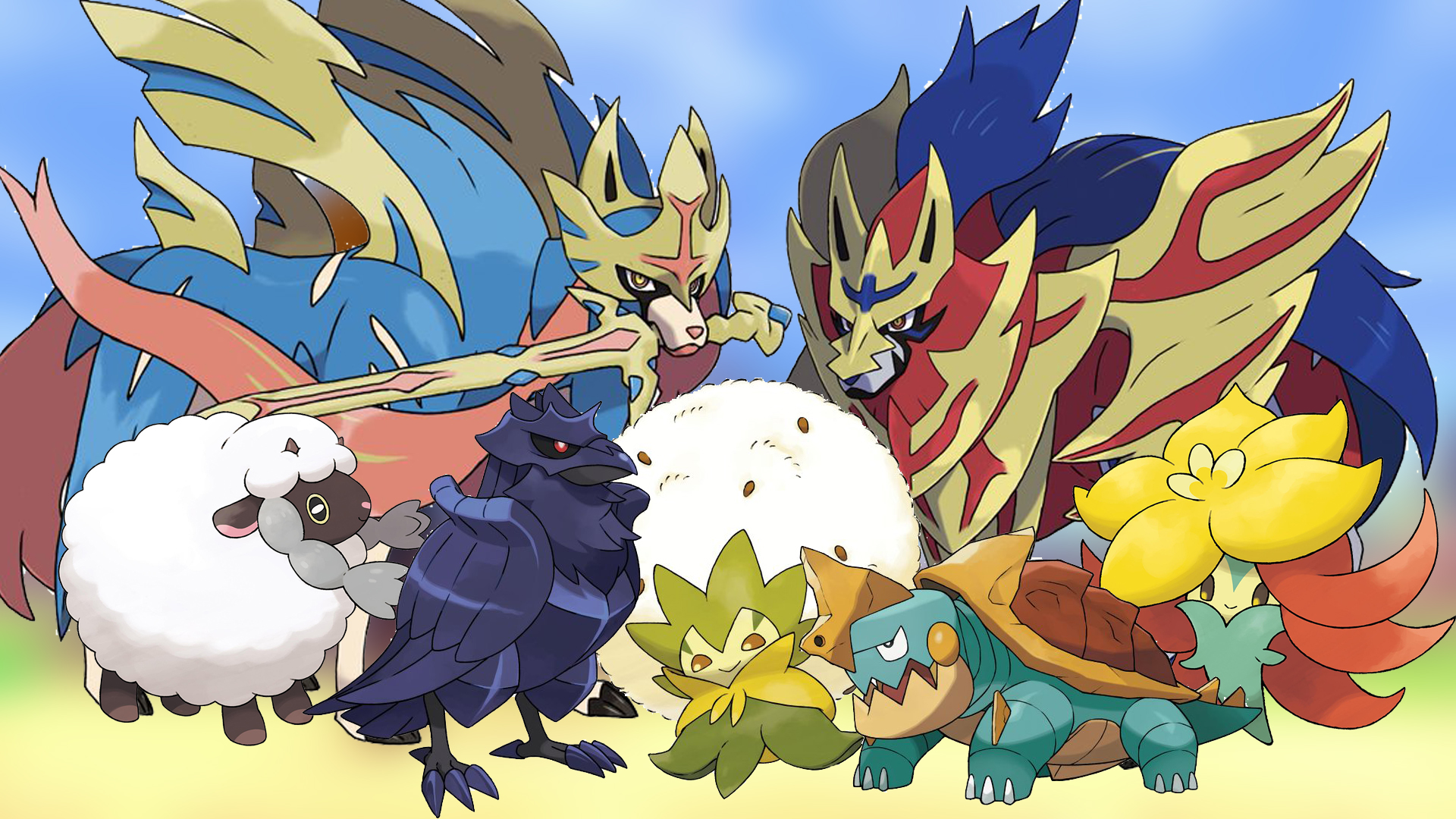 Wooloo, Scovet, Falinks, Zacian e Zamazenta podem ser brilhantes