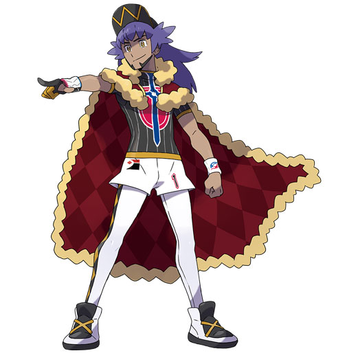 His cape has sponsors on the back, for Arceus' sake.