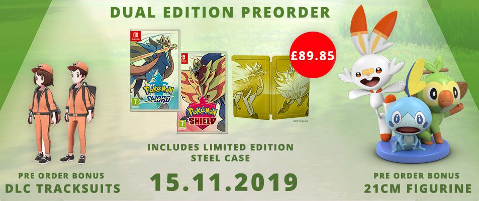 Pokemon shield on sale pre order