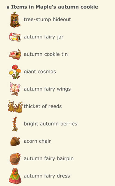 Give Pocket Camp a fall glow with Maple's autumn cookie - Nintendo ...