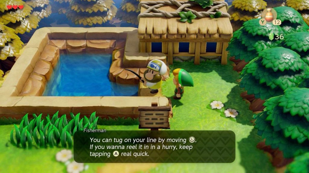 Link S Awakening Switch Fishing Pond Guide All Fish Lures