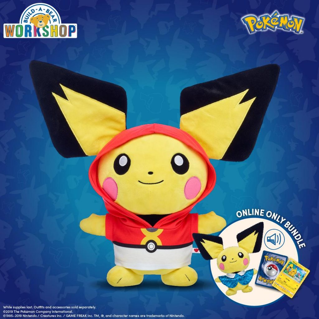 Build A Bear Introduces Newest Pok mon Plush Pichu Nintendo Wire