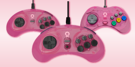 Official Sega Saturn Pink Controller – Limited Run Games