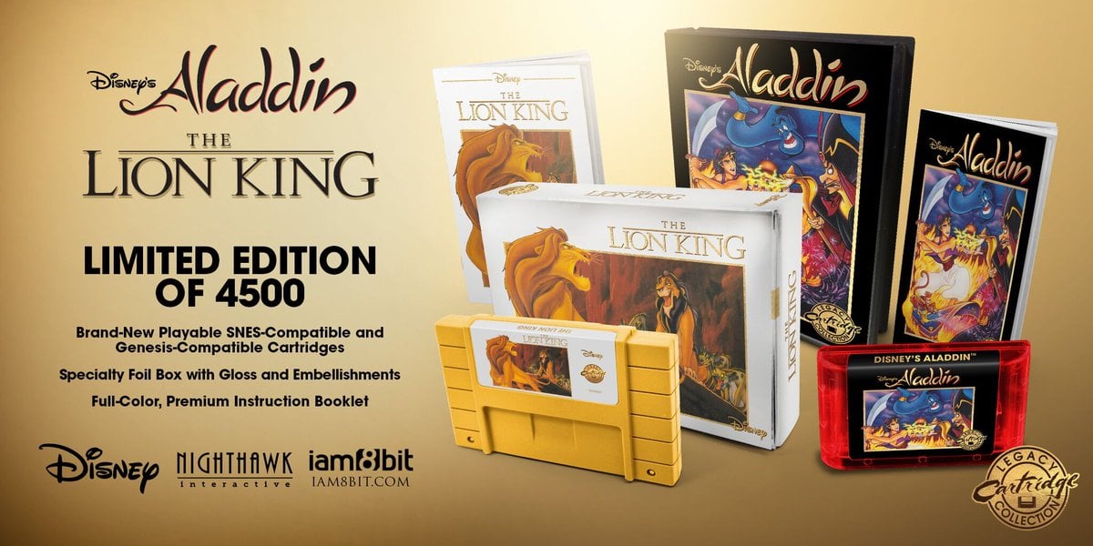 The Lion King And Aladdin Added To Iam8bit’s Legacy Cartridge ...