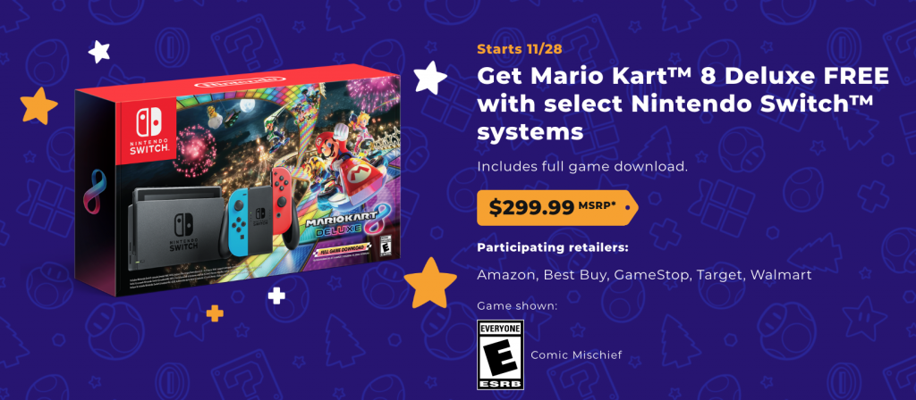 mario kart 8 deluxe black friday 2019