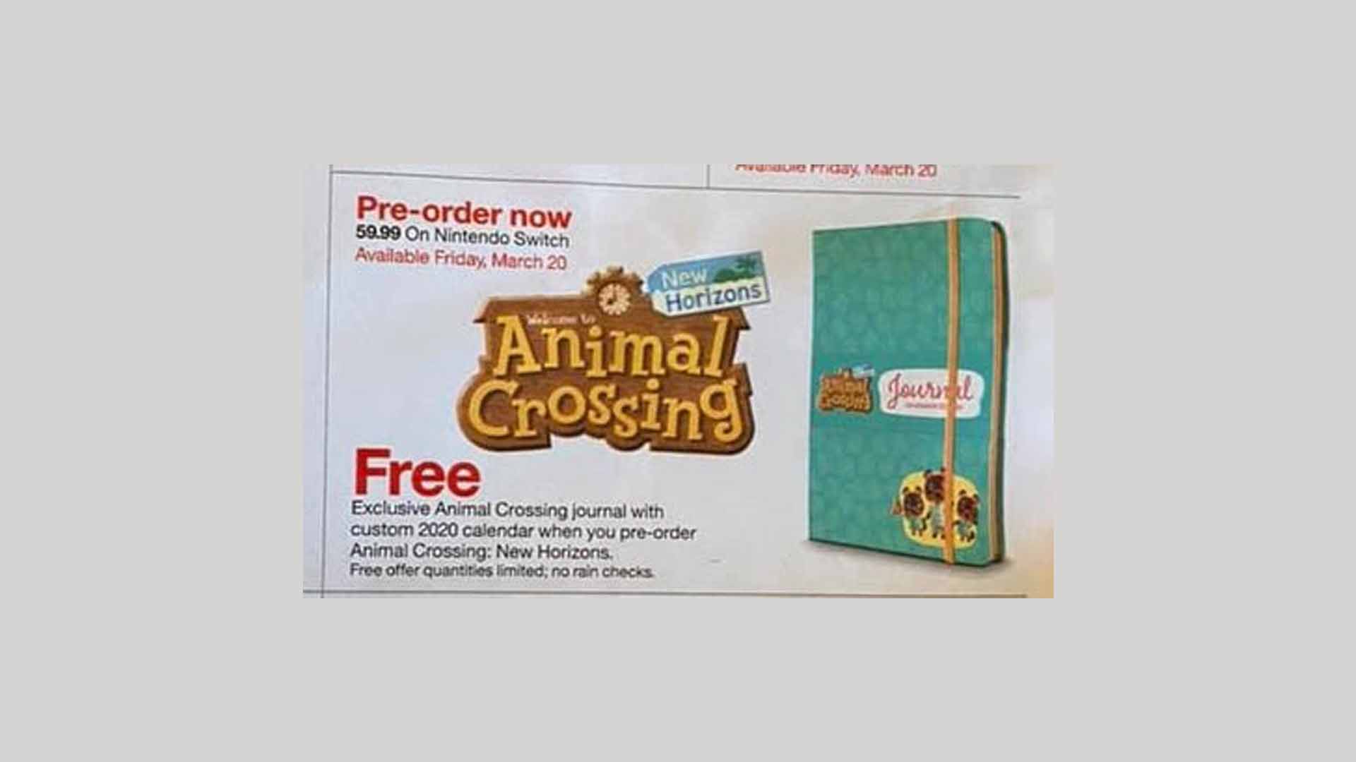 Target's offering a pre-order bonus for Animal Crossing: New Horizons -  Nintendo Wire