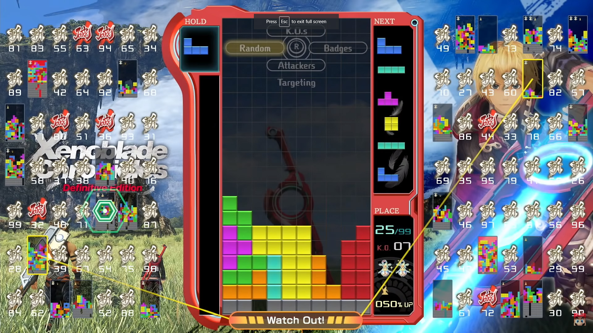 Xenoblade Chronicles: Definitive Edition theme and music coming to Tetris 99  - Nintendo Wire