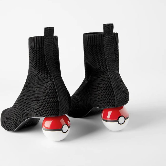 Zara X Pokemon Collaboration Produces Poke Ball Heeled Boots Nintendo Wire