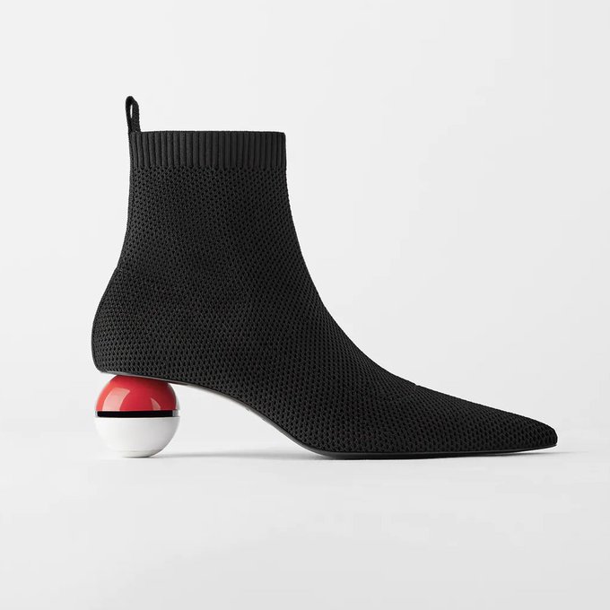 Zara X Pokemon Collaboration Produces Poke Ball Heeled Boots Nintendo Wire