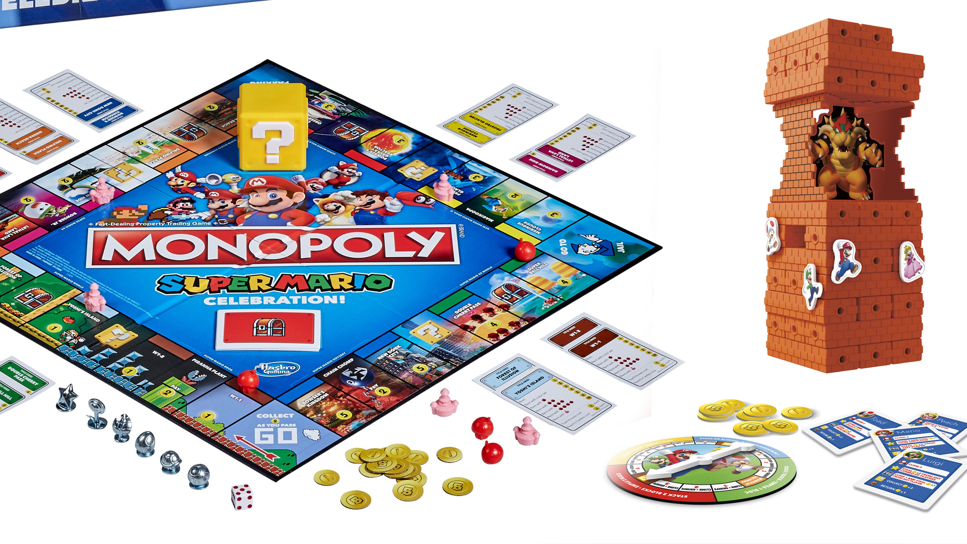 Super Mario Monopoly and Jenga are being released to celebrate the