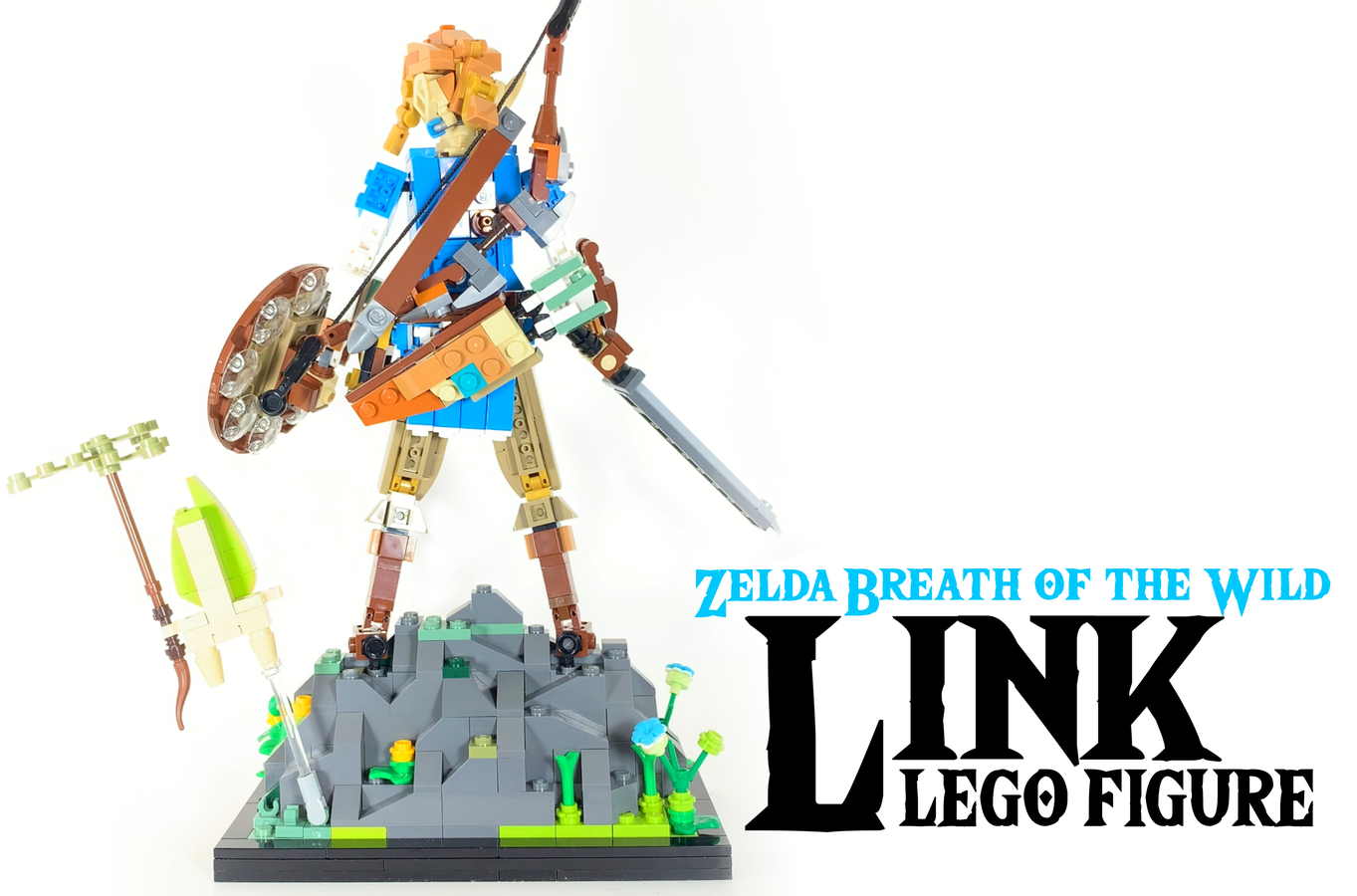 LEGO IDEAS - Zelda: Breath of the Wild Guardian and Link Minifigure