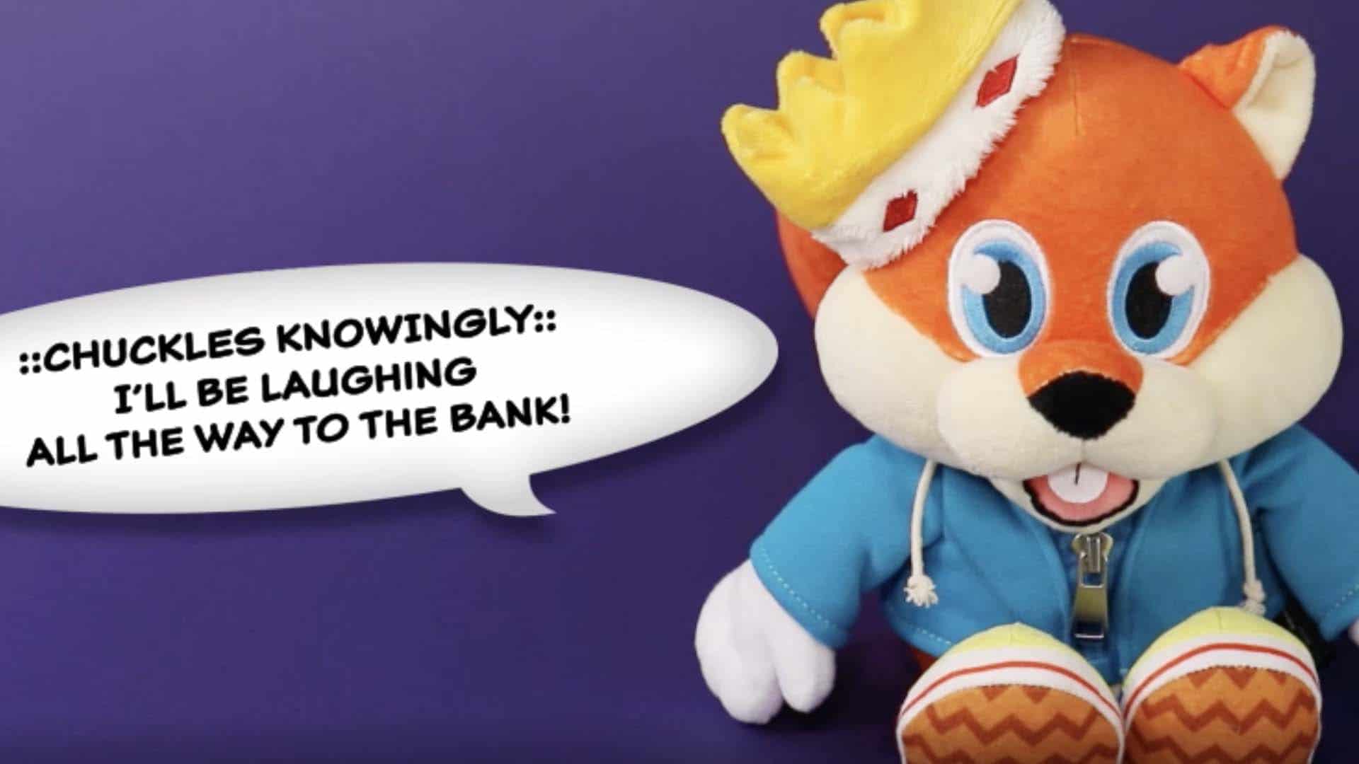 conkers bad fur day plush