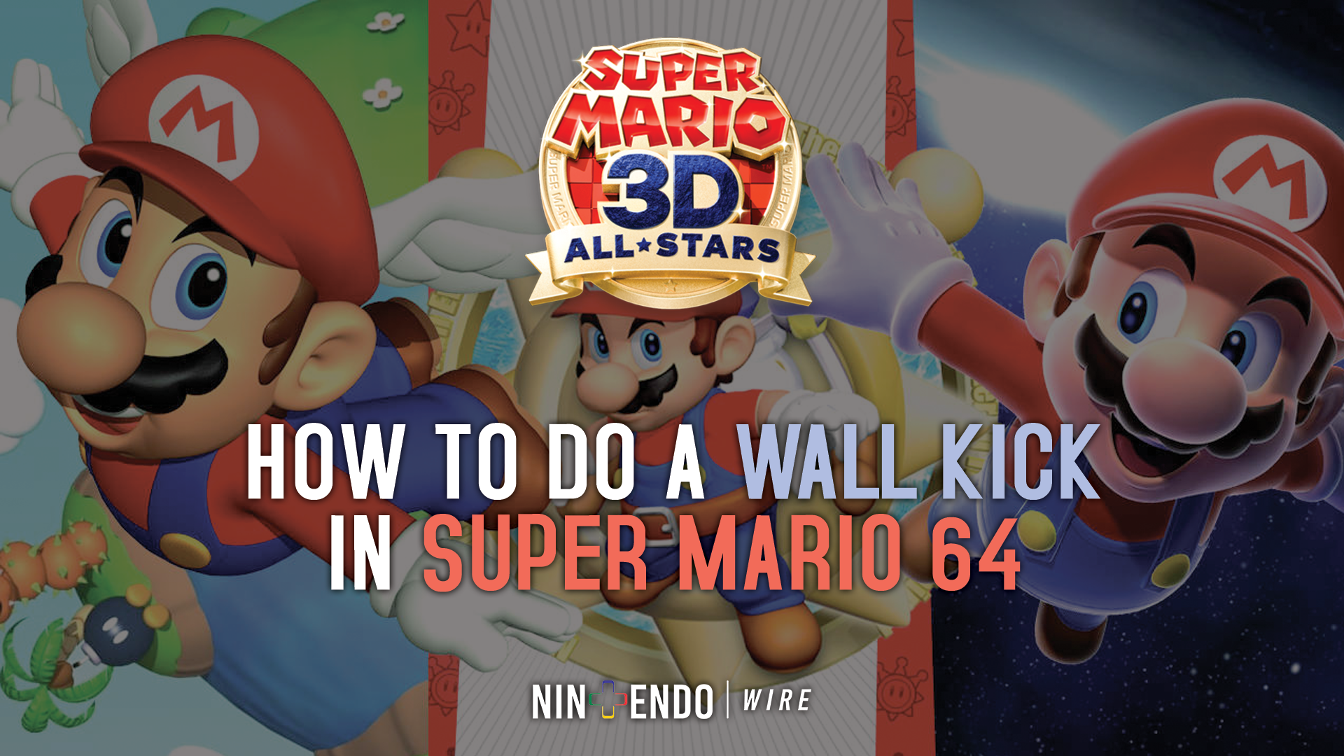 3d All Stars Guide How To Do A Wall Kick Jump In Super Mario 64 - parkour roblox wall kick