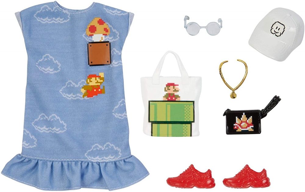 barbie super mario clothes