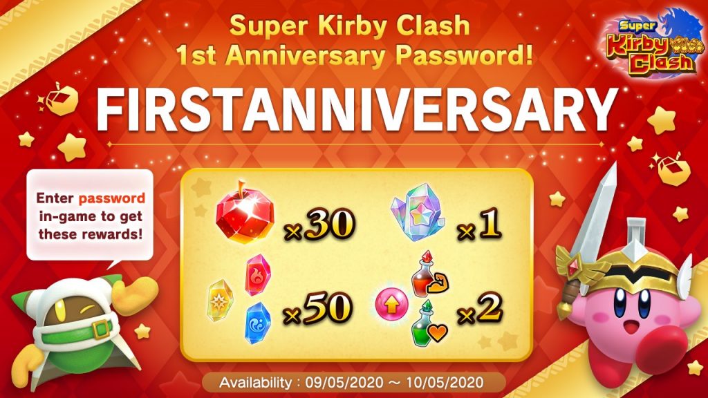 Super Kirby Clash Celebrates 1st Anniversary With New Artwork And Password Nintendo Wire