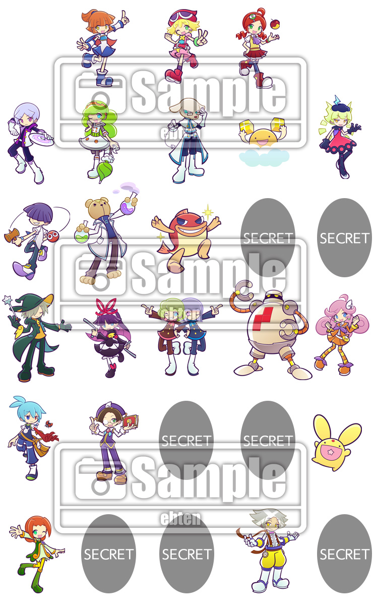 puyo puyo tetris characters