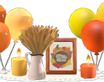 Animal Crossing New Horizons Fall Harvest Turkey Day Decorations